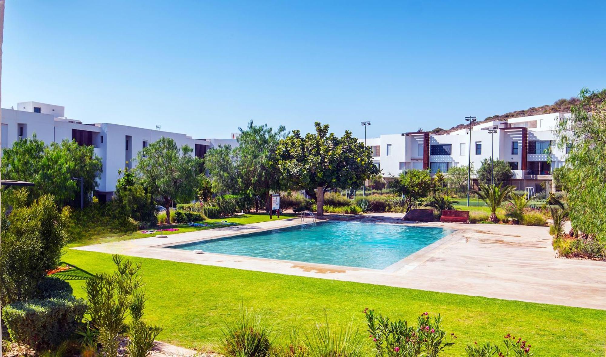 Golf View, Pool,2 Min Walk To Beach, Nakta Taghazout Ngoại thất bức ảnh